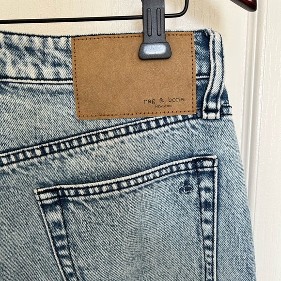 Rag & Bone Alex High Rise Ankle Straight Medium Blue High Waisted Jeans - Picture 4 of 4